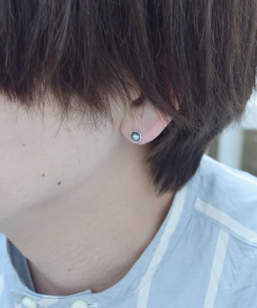 e.m.（イーエム）の「ブラックパールピアス（ピアス（片耳用））」 - WEAR