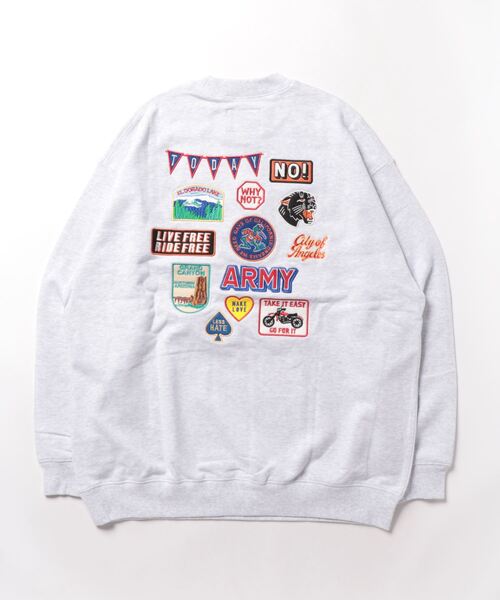 ANTIBAL（アンティバル）の「【ANTIBAL】 420g裏毛 ワッペン風刺繍