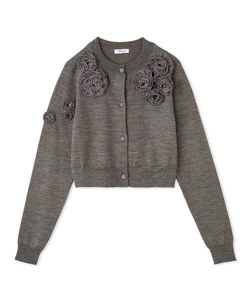 FRAY I.D（フレイアイディー）の「3Dフラワーカーディガン