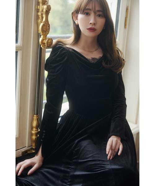 Majestic Velour Dress（ワンピース）｜Her lip to（ハーリップトゥー