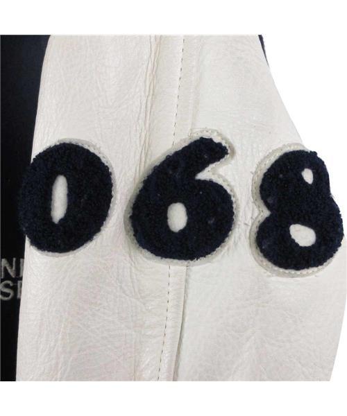 ブランド古着】裏地キルティングロゴ刺繍スタジアムジャケット