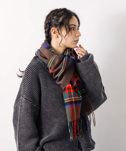 zucca ZUCCa 大判ストールマフラー（新品未使用） マフラー ネイビー