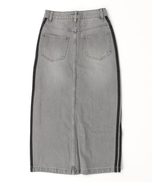 アディカラー スリーストライプス デニム ペンシルスカート