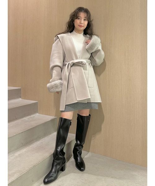 セール】ファーリバーミドルコート（トレンチコート）｜FRAY I.D