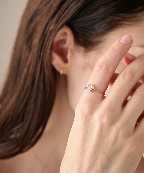 K10YG ヴェール ナチュラルストーン リング（リング）｜ete（エテ）の