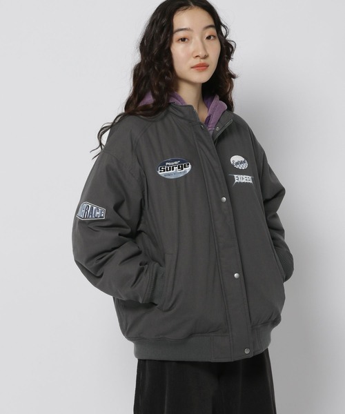 niko and（ニコアンド）の「レーサーワッペンジャケット（ブルゾン