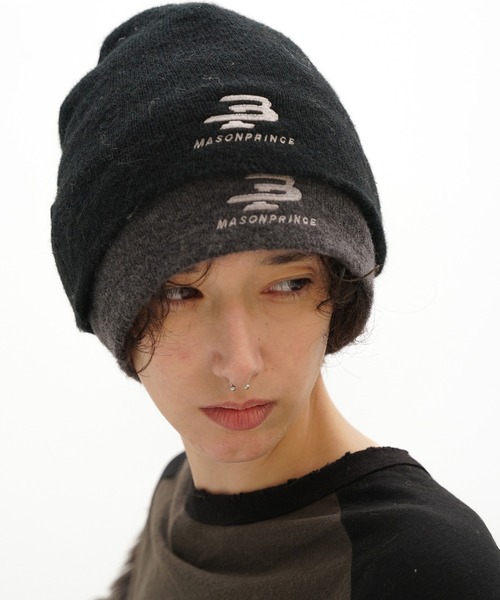 MASONPRINCE（メイソンプリンス）の「バイカラー レイヤードニット