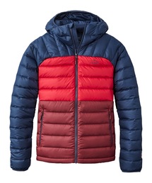 ビーンズ・ダウン・ジャケット、カラーブロック（ダウンジャケット