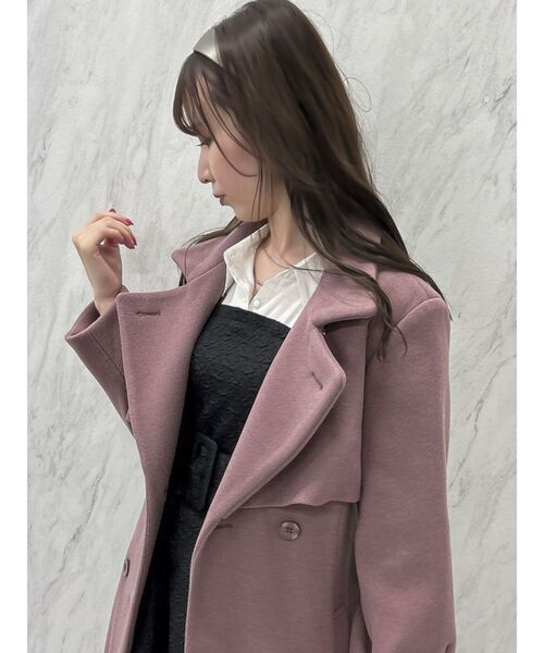 dazzlin（ダズリン）の「【WEB限定カラーあり】2WAYカラーレディコート