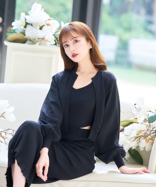 emiriawiz（エミリアウィズ）の「Dolman cardigan ensemble one-piece