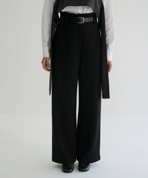 セール】HIGH WAIST WIDE PANTS（スラックス）｜CLANE（クラネ）の