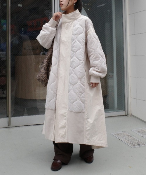 セール】≪新色登場≫【etsinta/エシンタ】切替マキシミリタリーコート