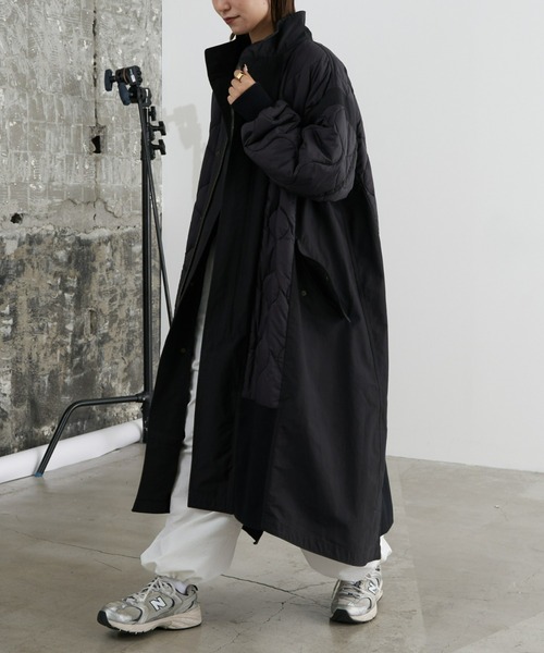 セール】≪新色登場≫【etsinta/エシンタ】切替マキシミリタリーコート