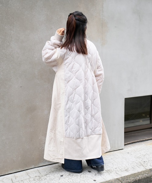 セール】≪新色登場≫【etsinta/エシンタ】切替マキシミリタリーコート