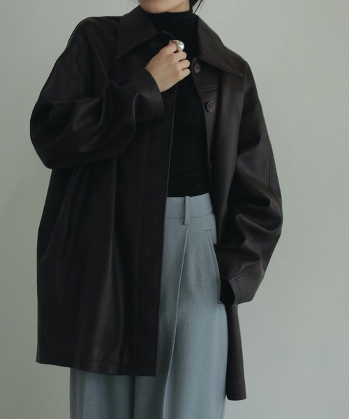 anuke（アンヌーク）の「Ecoleather Over Jacket（テーラード