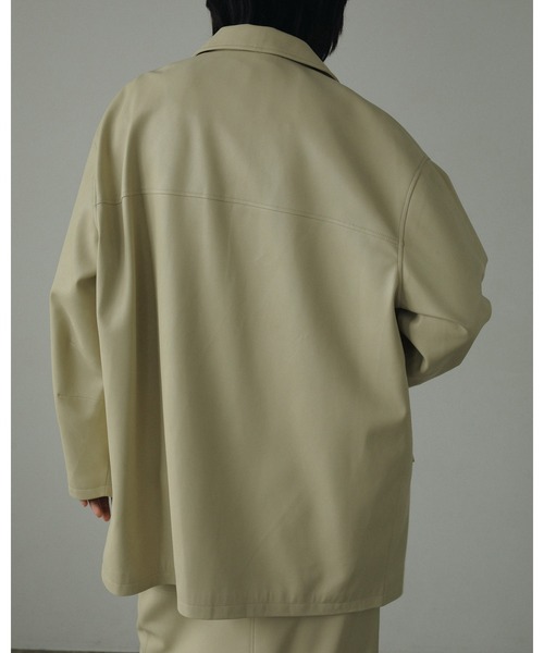 anuke（アンヌーク）の「Ecoleather Over Jacket（テーラード