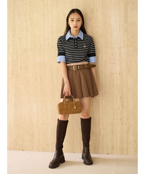 セール】シャツドッキングニットポロ（ニット/セーター）｜SNIDEL