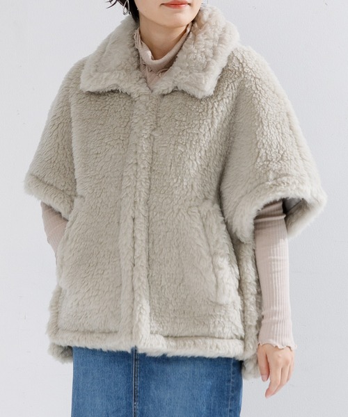 TICCA（ティッカ）の「TICCA WOOLファーポンチョ（ポンチョ）」 - WEAR