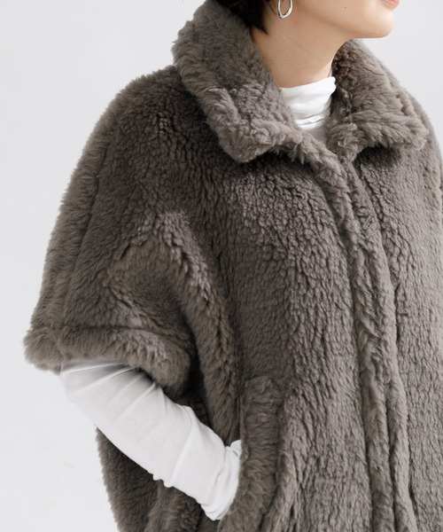 TICCA（ティッカ）の「TICCA WOOLファーポンチョ（ポンチョ）」 - WEAR