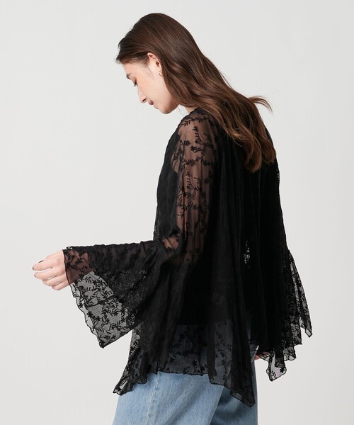 セール】レース イレギュラー フリル ブラウス（シャツ/ブラウス