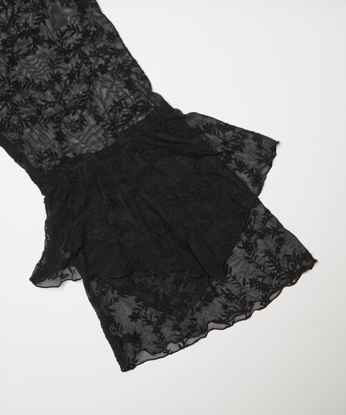 セール】レース イレギュラー フリル ブラウス（シャツ/ブラウス