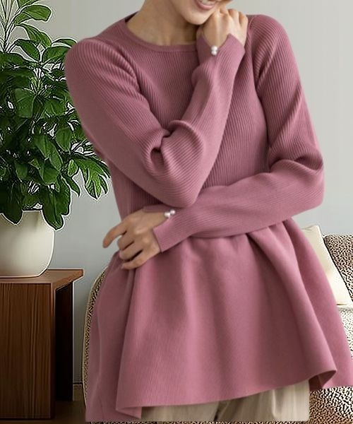 セール】【SONO/ソーノ】3Dフレア ニットプルオーバー（ニット