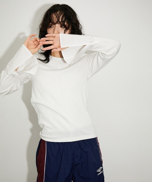 ADAM ET ROPE'（アダムエロペ）の「カフス付きリブプルオーバー（T