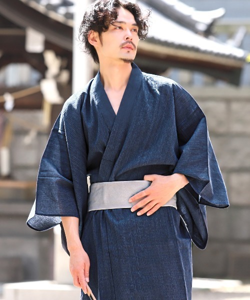 セール】雅 浴衣 4点セット 帯 下駄 扇子 メンズ浴衣（浴衣