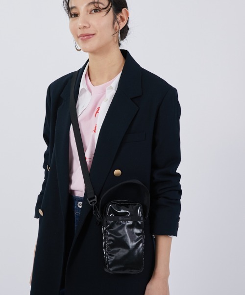 LeSportsac（レスポートサック）の「MINI PHONE CROSSBODY ブラック