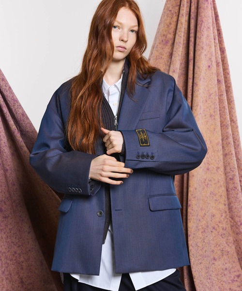 UNISEX》Prime-Over 4 Colors Chambray Washable Wool Tailored Jacket