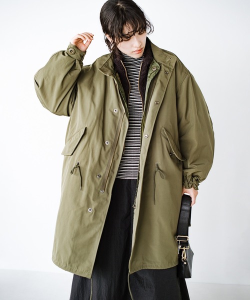 hunch（ハンチ）の「【hunch】モッズコート×スタンドボアベスト