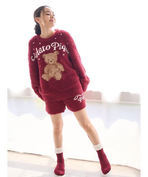 セール】【ONLINE限定】【HOLIDAY】ジェラートスノーベアジャガード