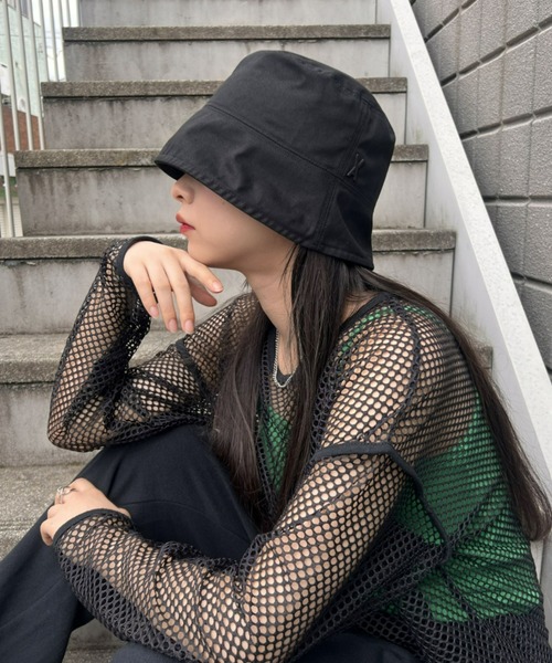 セール】VARZAR(バザール)/Stud drop over fit bucket hat/スタッズ