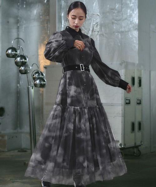 HARE（ハレ）の「チュールレイヤーデザインワンピース(HARE