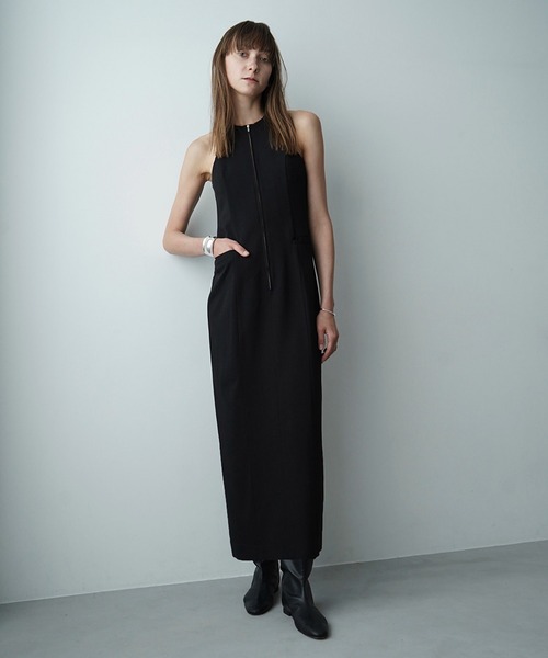 FRONT ZIP AMERICAN SLEEVE ONE PIECE（ワンピース）｜CLANE（クラネ