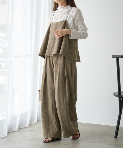 2点セット】パウダーツイル ビスチェセットアップ（つなぎ