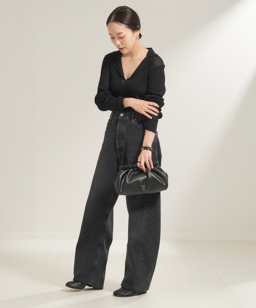 plage（プラージュ）の「TAILOR COLLAR RIB プルオーバー（ニット