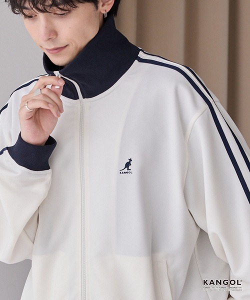 セール】KANGOL/カンゴール 別注 ロゴ ワンポイント刺繍 サイドライン