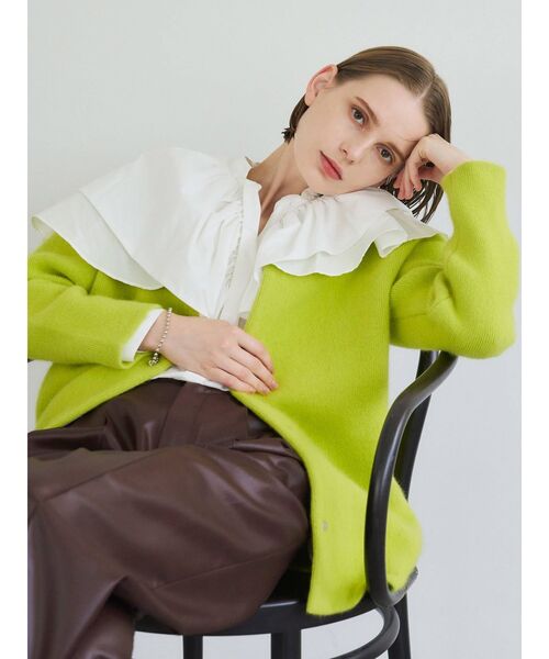 ELENDEEK（エレンディーク）の「ラクーンミックスWカーディガン