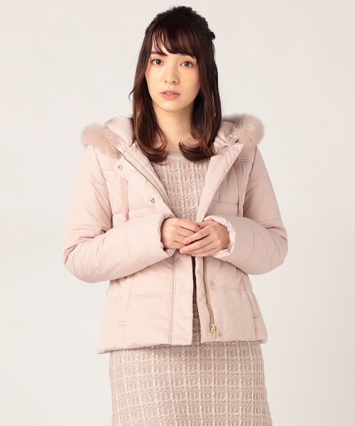 LAISSE PASSE（レッセパッセ）の「中綿ファー付フードショートコート