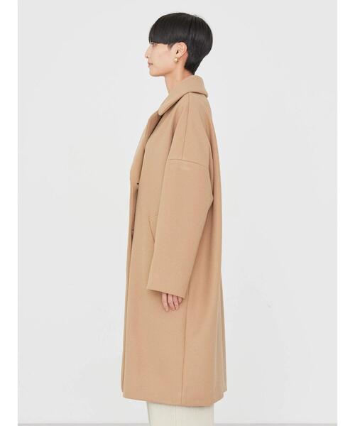 セール】中空FIBERドロップショルダーチェスターコート<軽量アウター