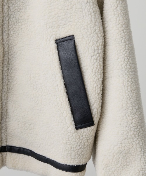 CLEL（クレイル）の「【CLEL】4way Reversible Faux Shearling Jacket
