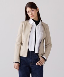 ライダースジャケット（ベージュ系・レザー・本革）ファッション通販