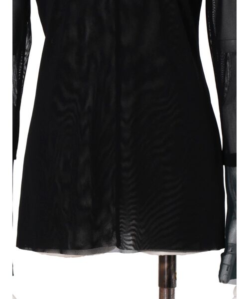 セール】WAVE LINE SHEER TOP / ウェーブラインシアートップ（Tシャツ