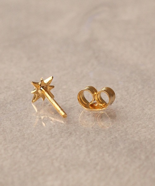 WEB限定】K18vermeil ダイヤモンドスターピアス（ピアス（両耳用