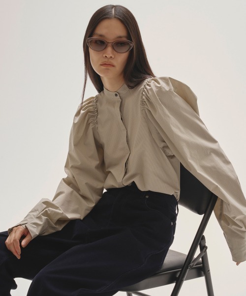Puffshoulder Check Blouse（シャツ/ブラウス）｜TODAYFUL（トゥデイ