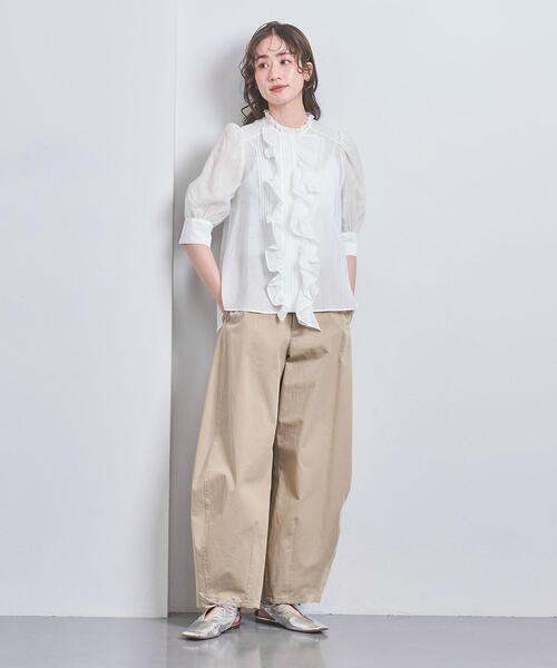 dahl'ia（ダリア）の「＜dahl'ia＞シアー フリル ブラウス（シャツ