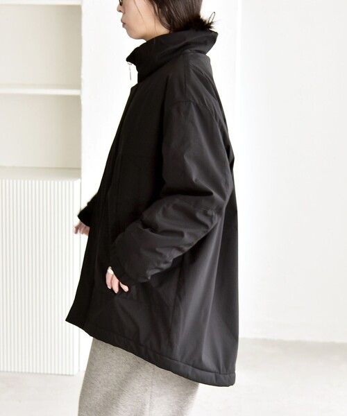 セール】quaranciel:〈撥水加工〉中綿 スタンドカラー ダブル ジップ