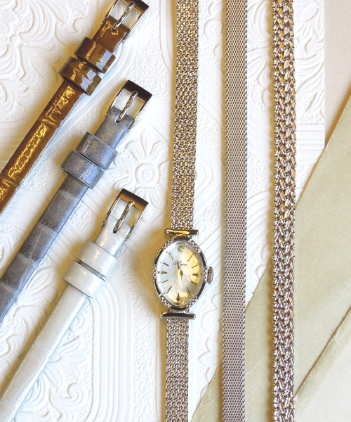 6mm用】オーバルフェイスジュエリーウォッチ（NO6）（アナログ腕時計