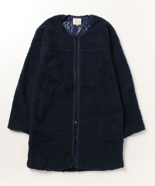 CORISCO ボアノーカラーコート（ノーカラージャケット）｜JACKROSE